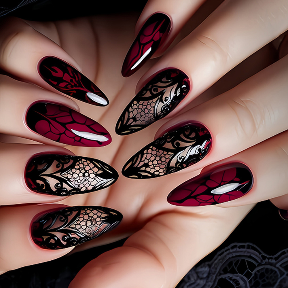 Photography Tips - Medium fake nails for women dark