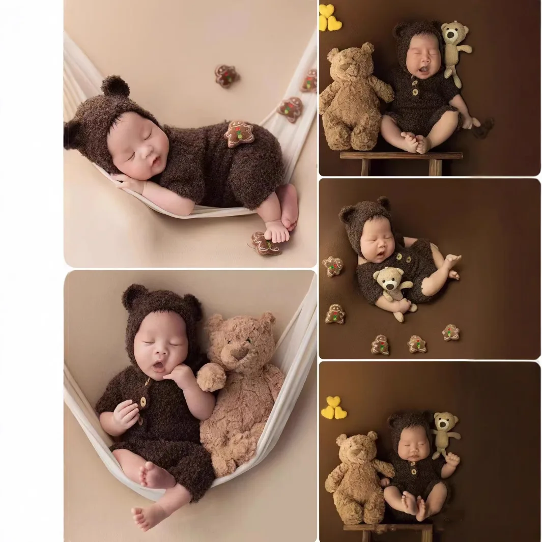 Photography Cheat Sheet - Newborn Photography Props Baby Bear Outfit