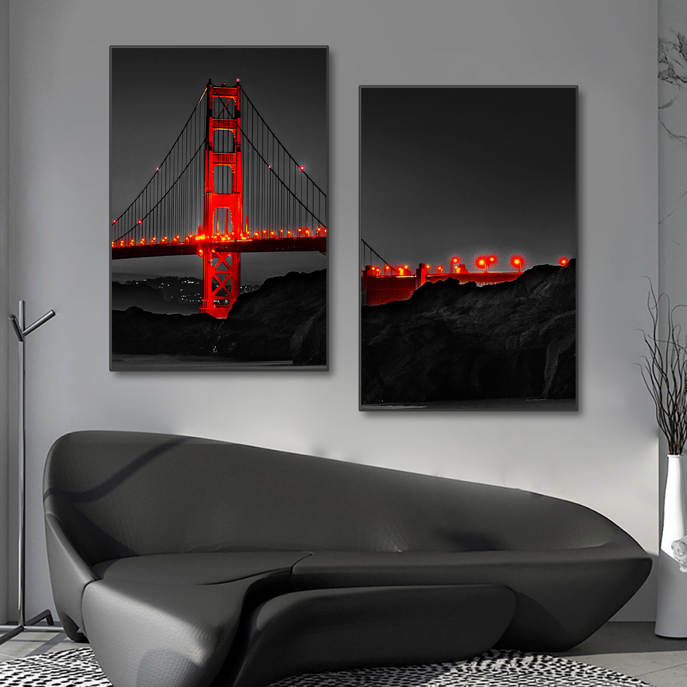 3PCS Frameless Poster Golden G - đánh giá và giá Photography Types
