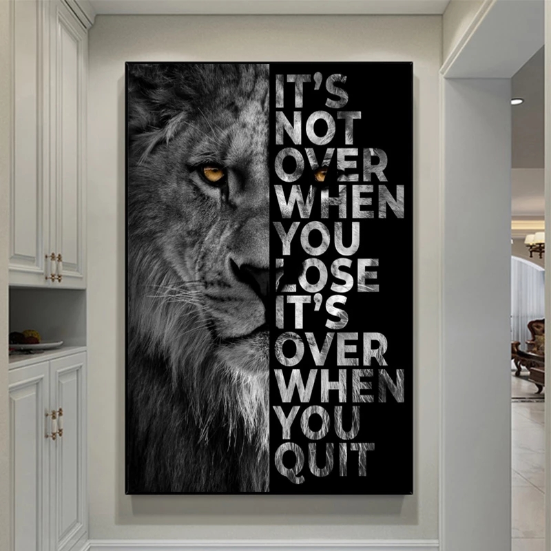 Wild Lion Letter Motivational  - đánh giá và giá Photography Types