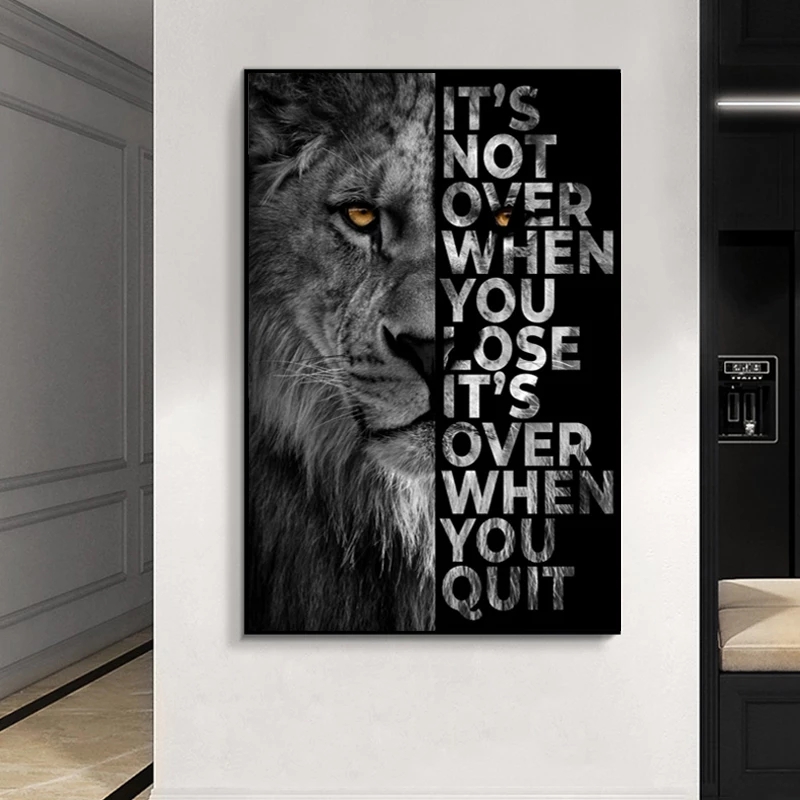 Wild Lion Letter Motivational  - đánh giá và giá Photography Types